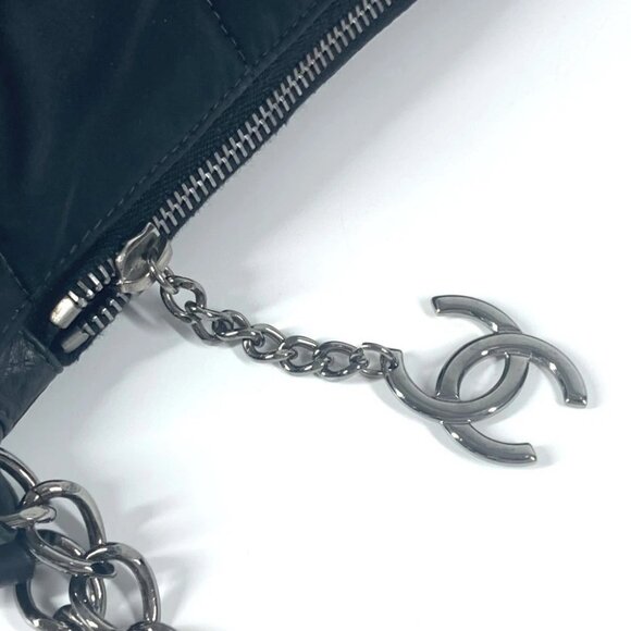 CHANEL CC CC Mark chocolate bar Bag Chain Shoulder Bag Black/SilverHardware - Picture 4 of 16